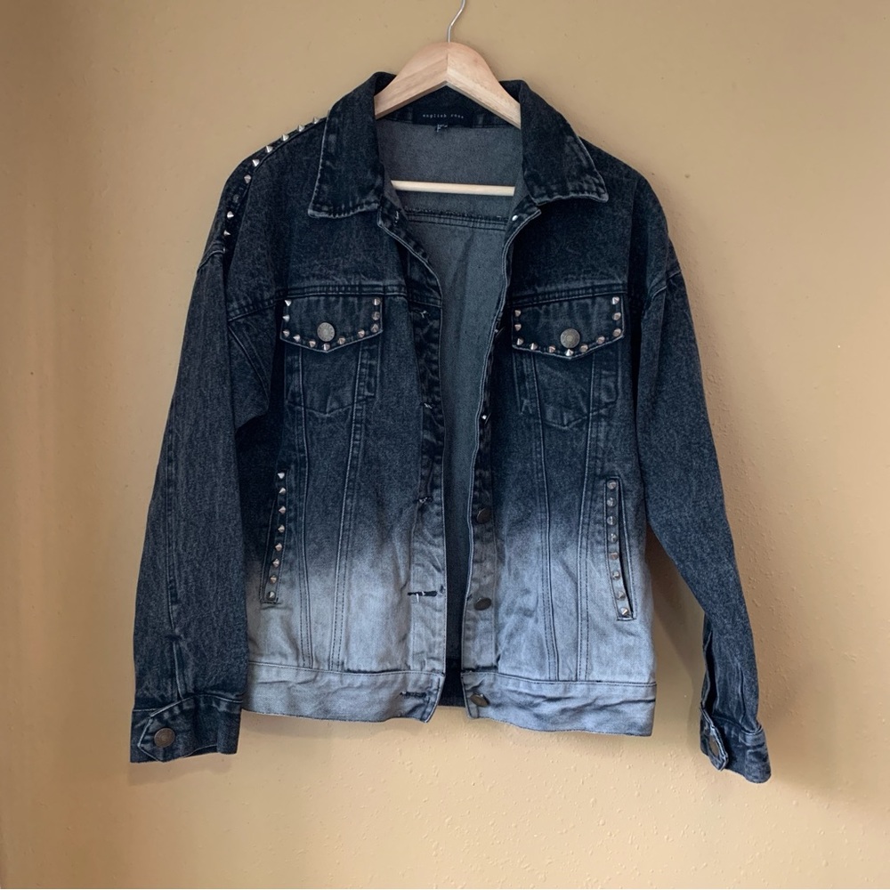 English Rose Studded Denim Jacket